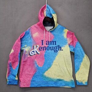 I am Kenough Tie Dye Hoodie Multicolor Sweatshirt Adult Large Athleisure Barbie